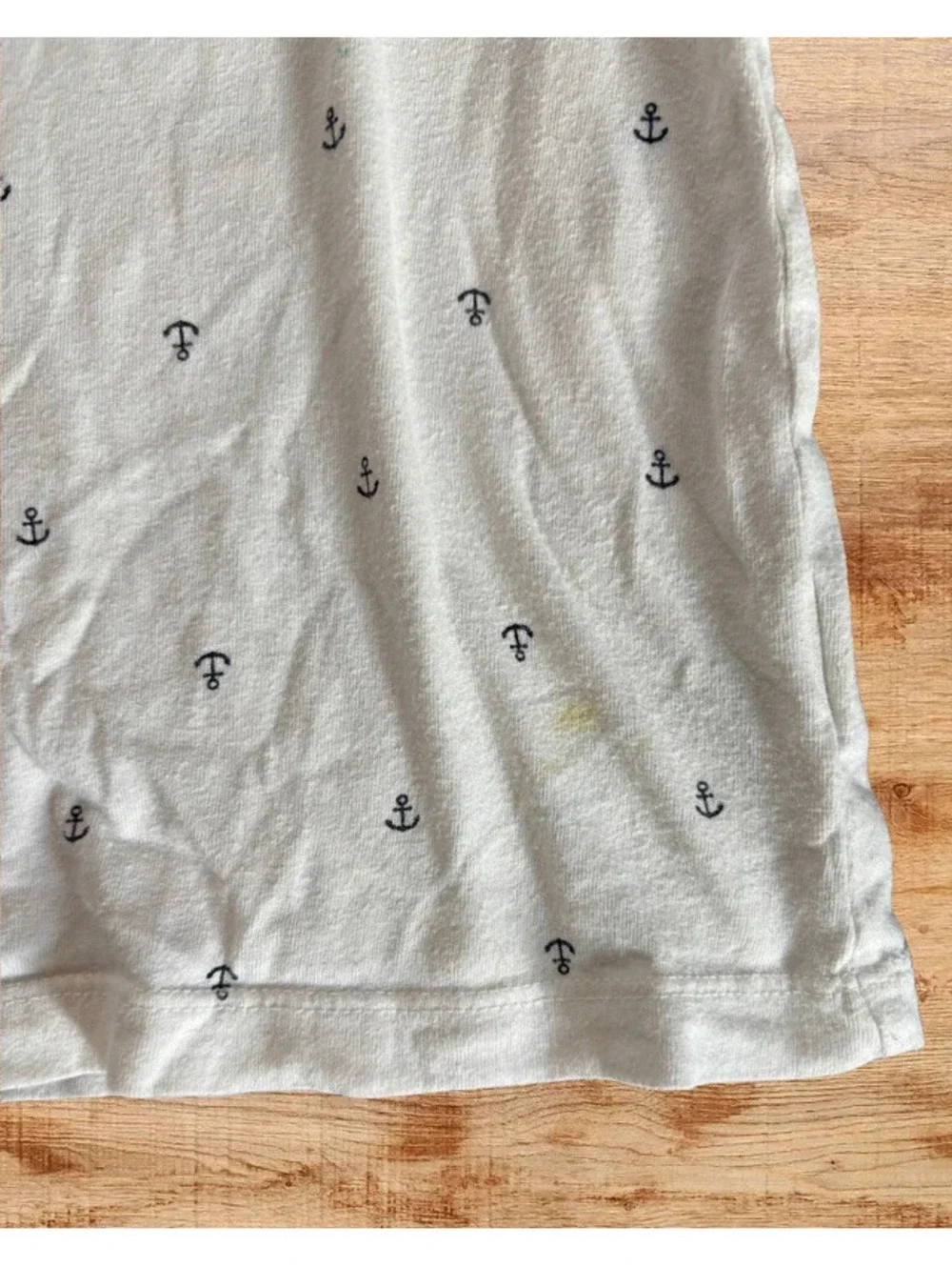 Old Navy Boys Anchor Print T-Shirt White Size Small 6-7